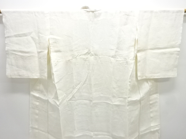  アンティーク　本麻　透かし織　萩模様長襦袢